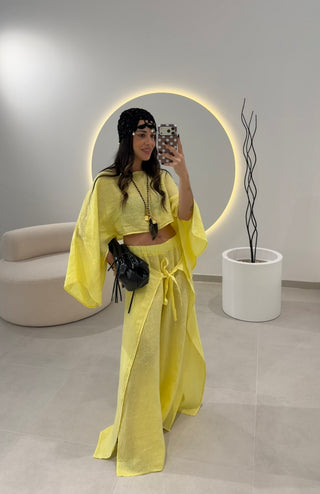 Linen Set Yellow
