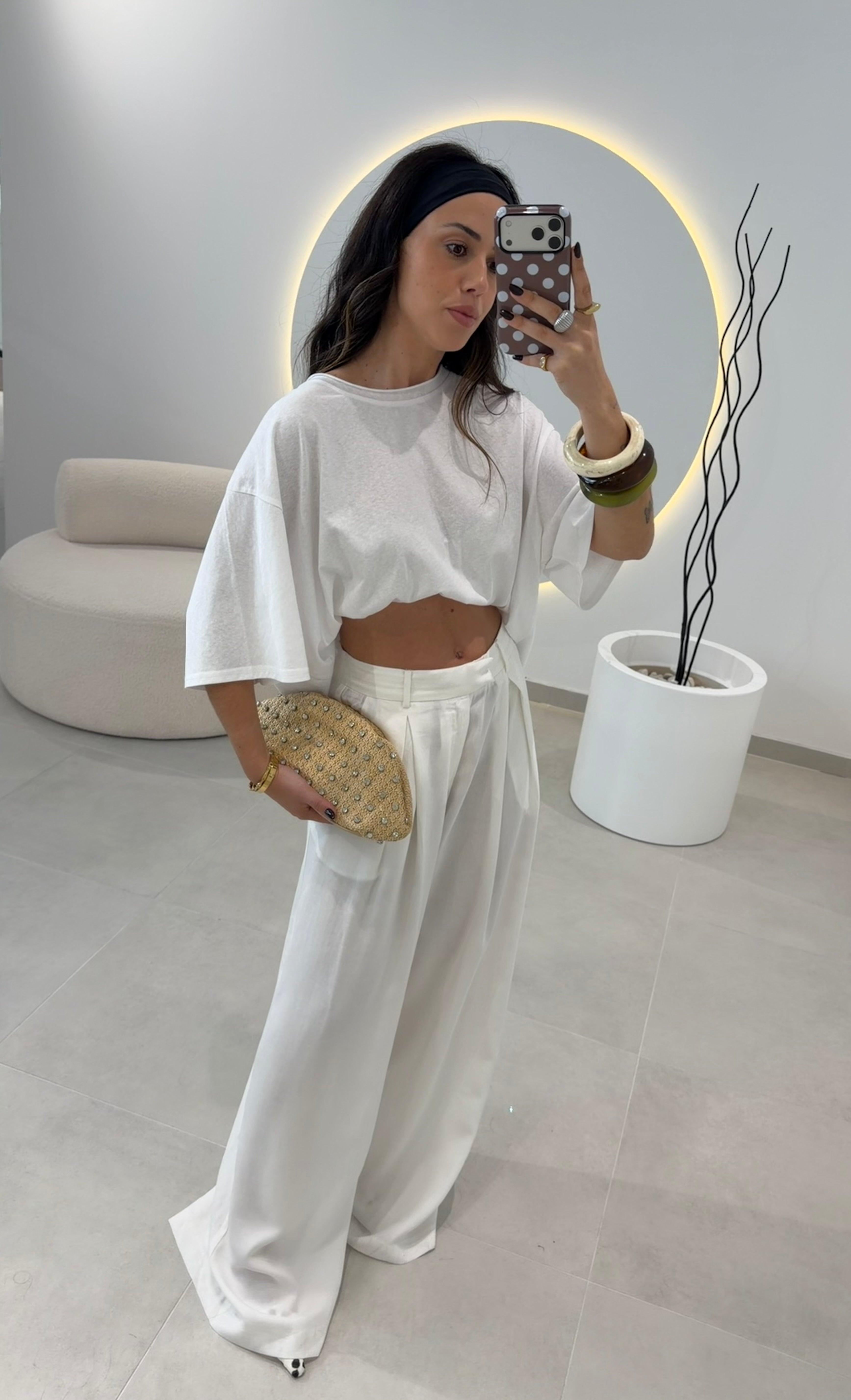 White Classic Pants