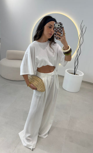 White Classic Pants