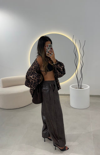 Bomber Oversize Leopardo