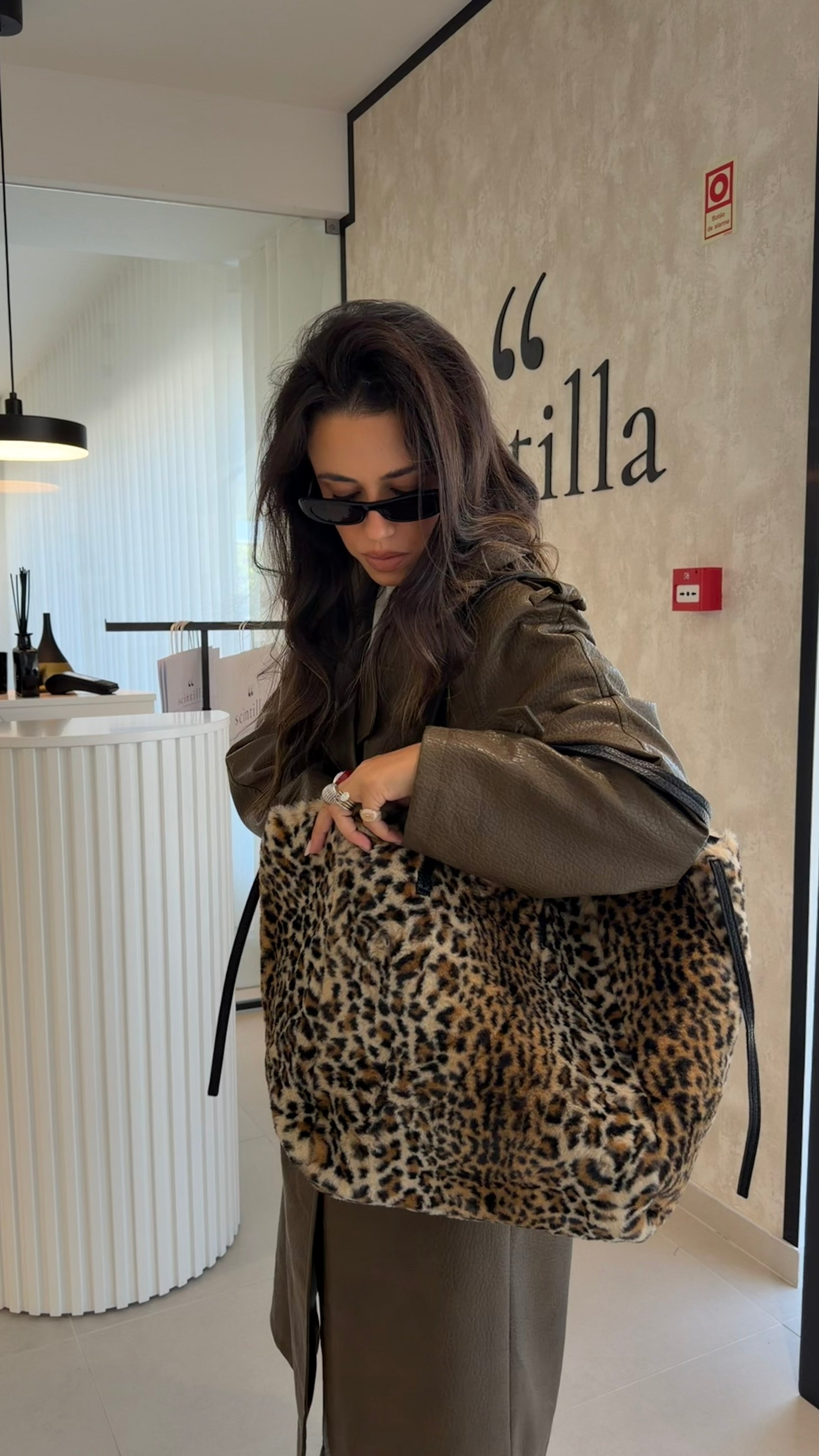Leopard Fur Bag