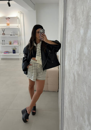 Lumina Striped Polo Set