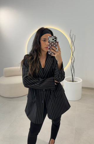 Black Diplomatic Blazer Lumina