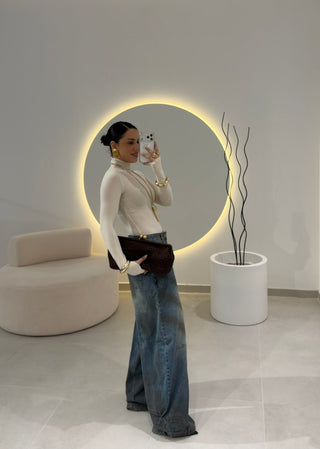 Washed Balloon Jeans