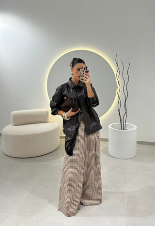 Vichy Wide Leg Pants