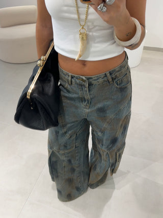 Jeans Cargo Washed