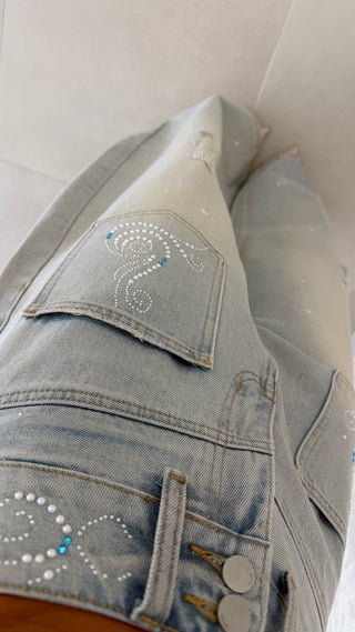 Wide Leg Jeans with details