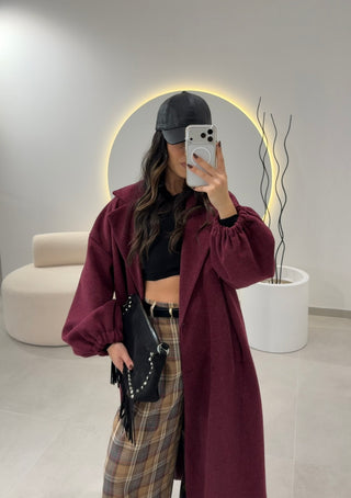 Bordeaux Oversize Coat