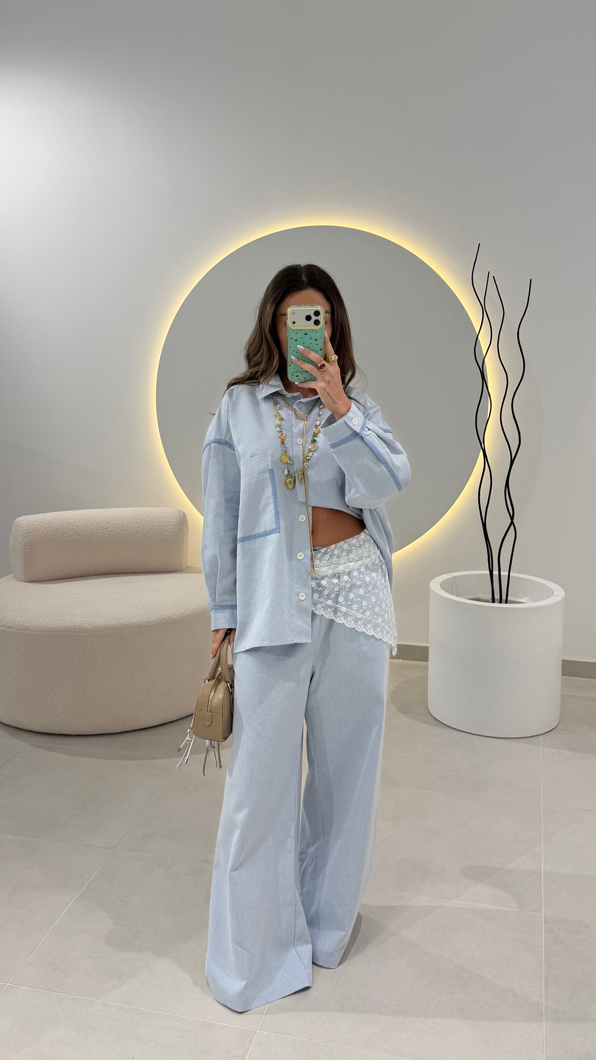 Light Denim Set Oversize