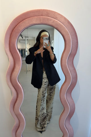 Leopard Wide Leg Jeans