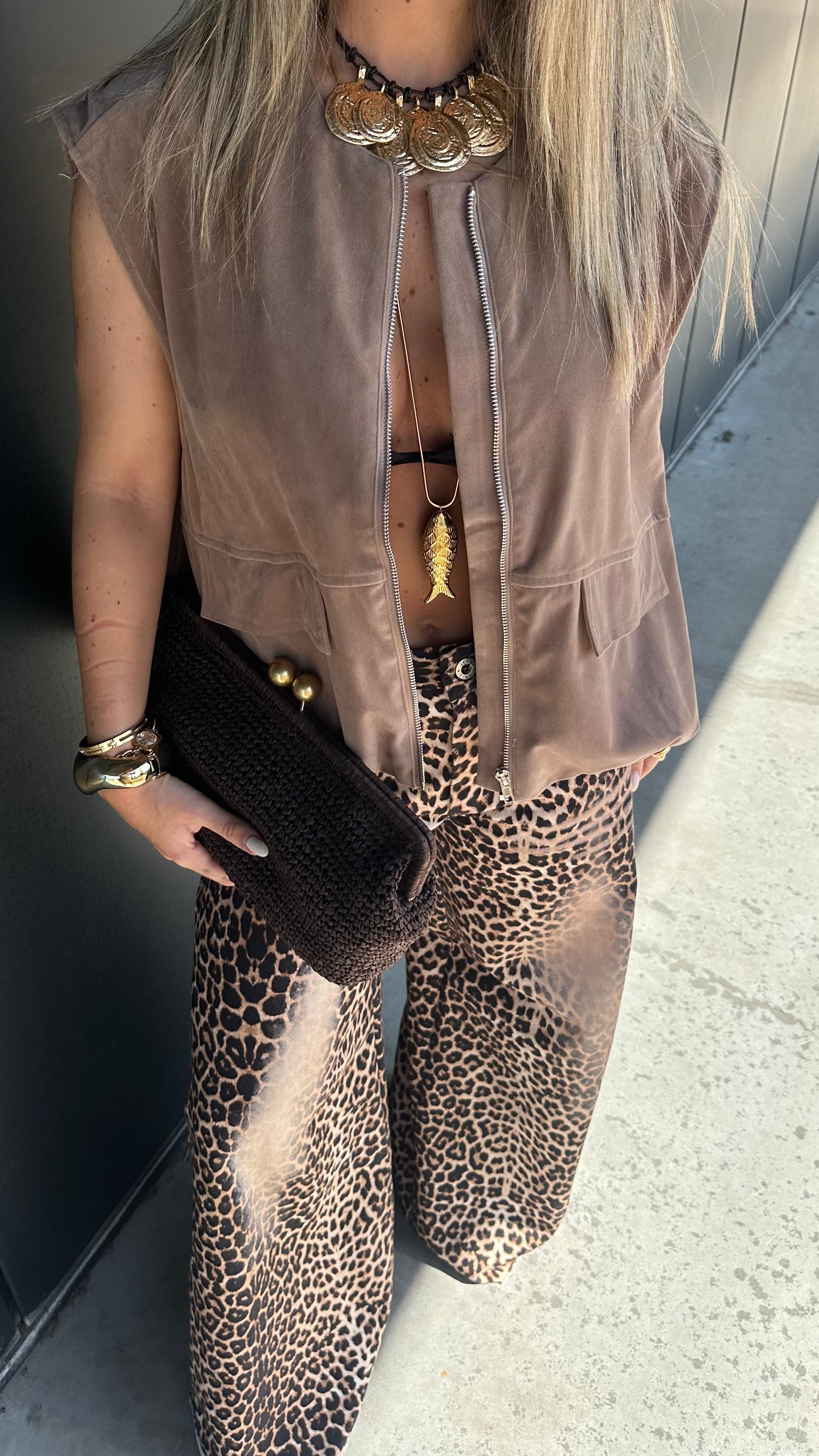 Leopard Print Jeans