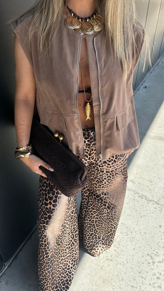 Leopard Print Jeans
