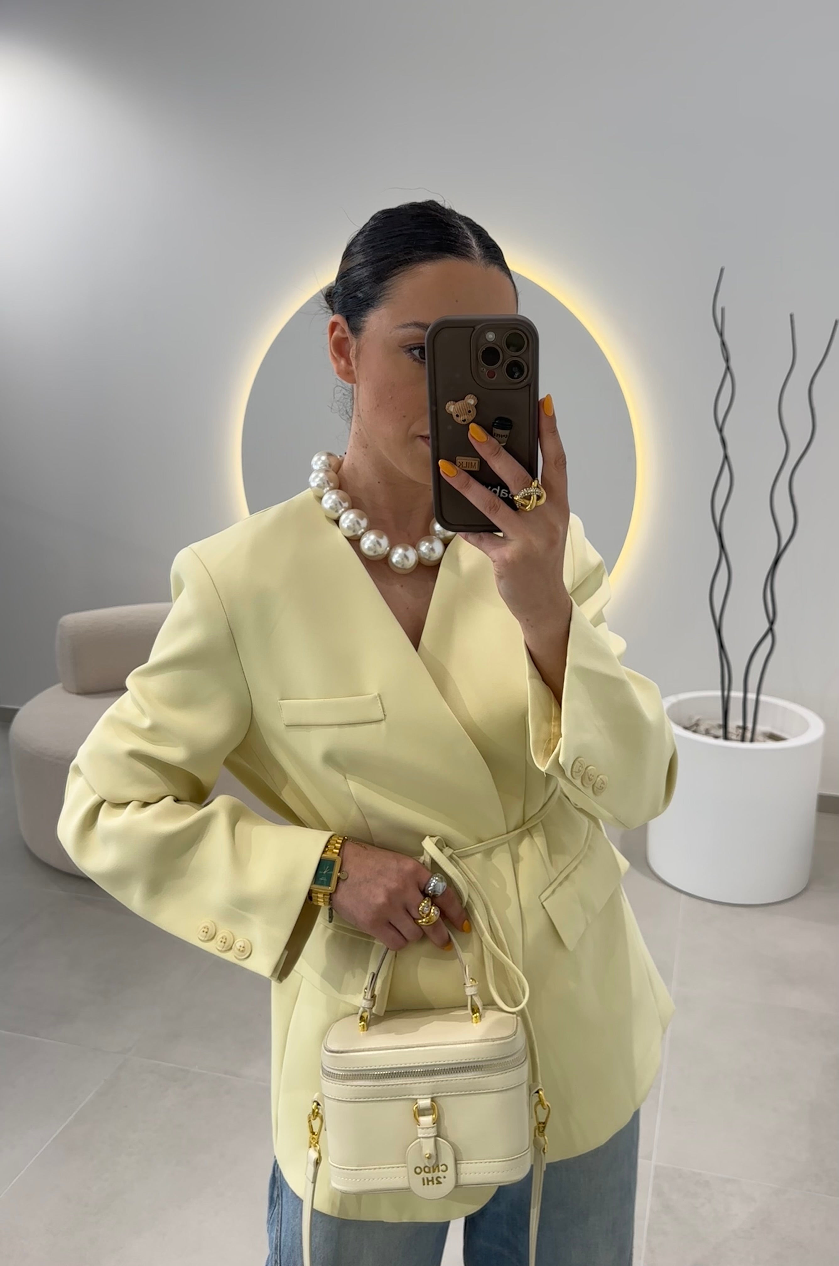 Blazer Basic Amarelo Manteiga