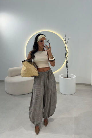 Vichy Bombacha Pants