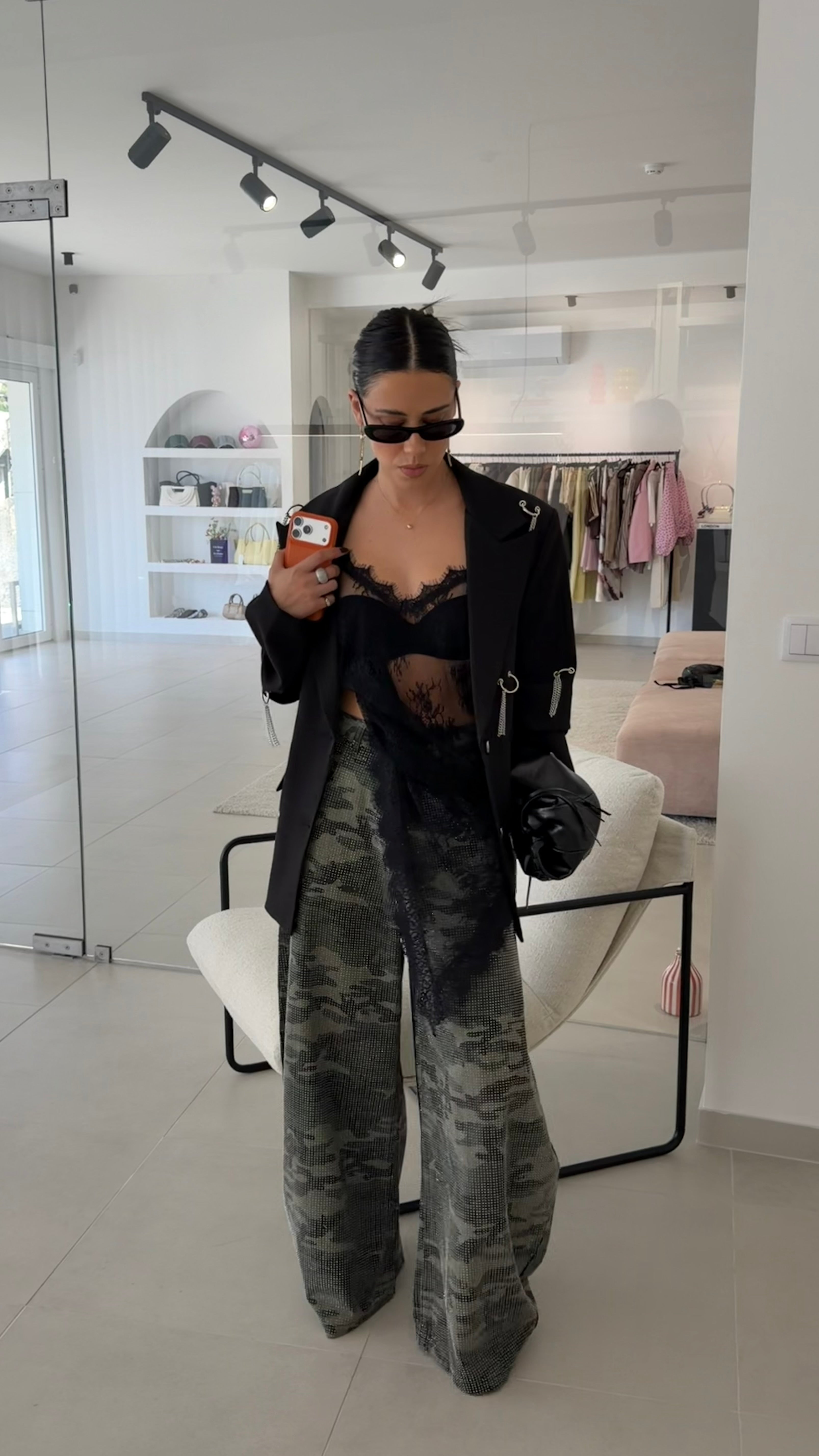 Black Lace Top