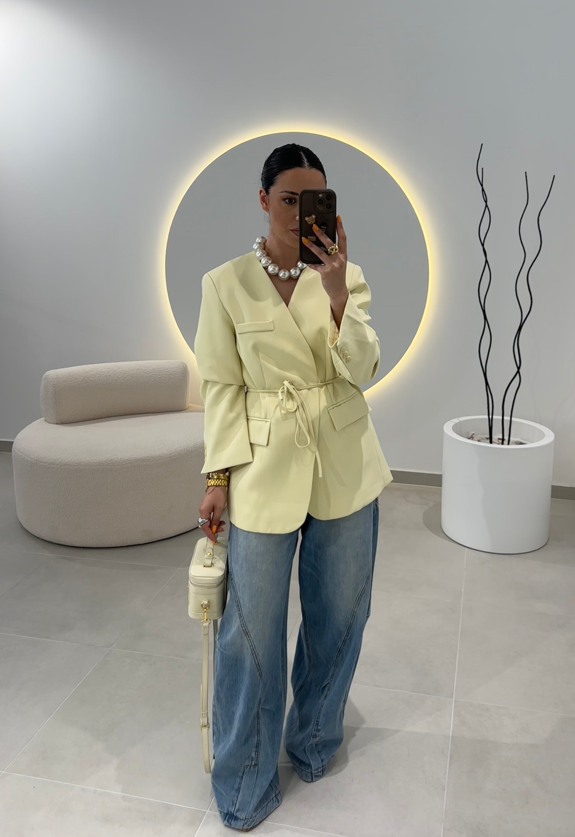Blazer Basic Amarelo Manteiga