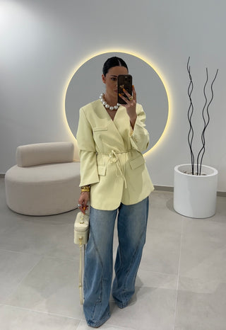 Blazer Basic Amarelo Manteiga