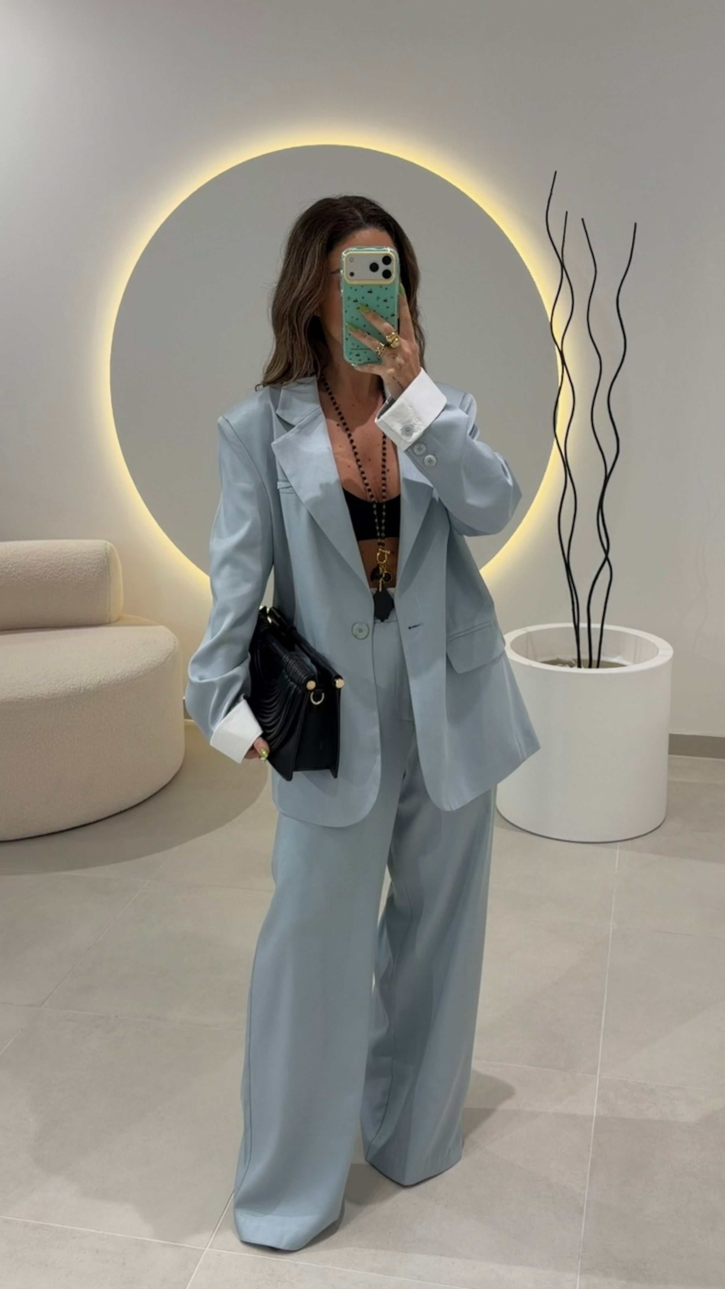 Baby Blue Blazer LUMINA