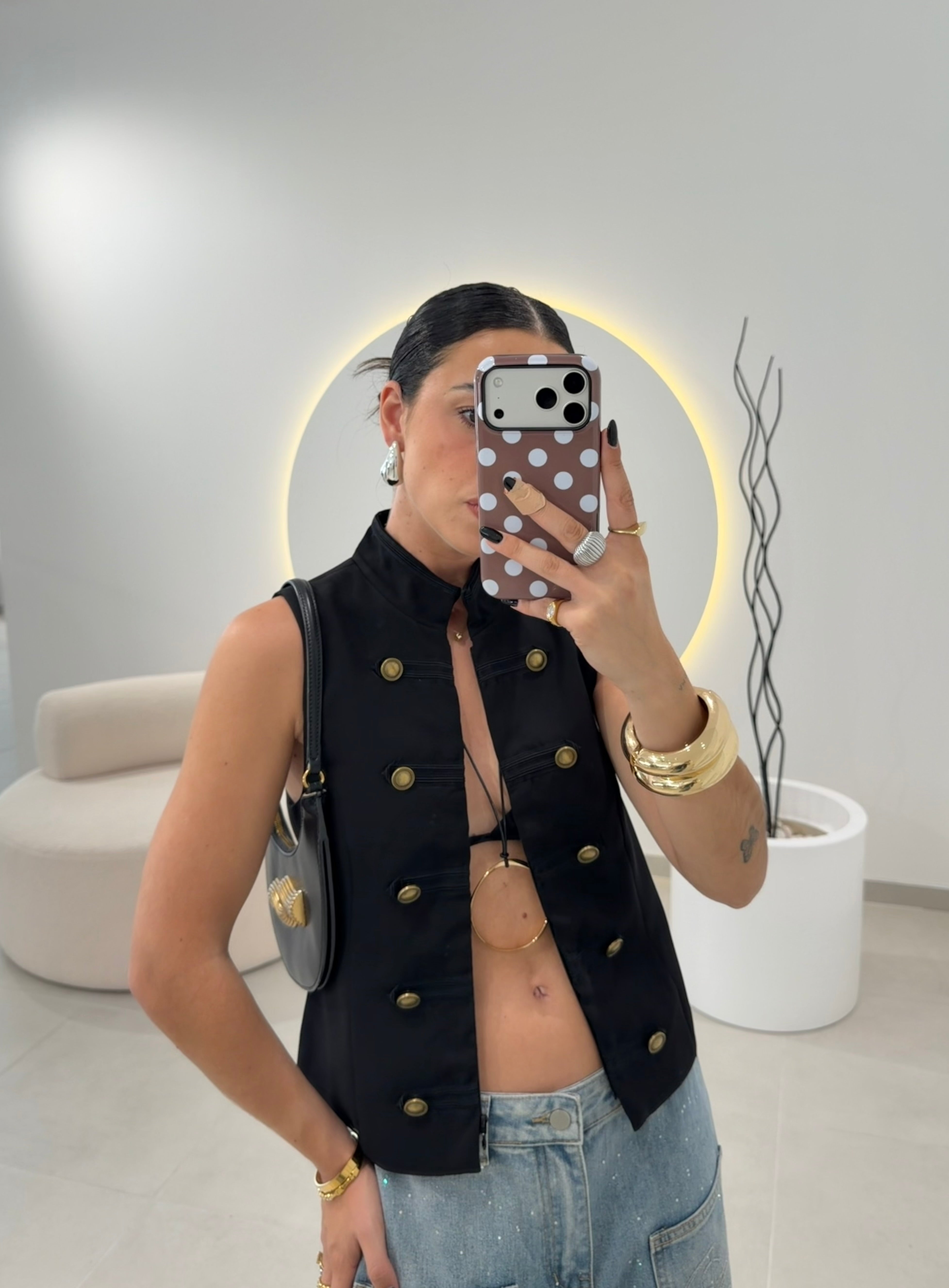 Black Napoleon waistcoat