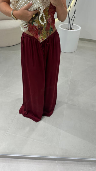 Saia Acetinada Bordeaux