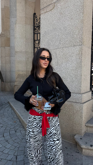 Black Feathers Cardigan