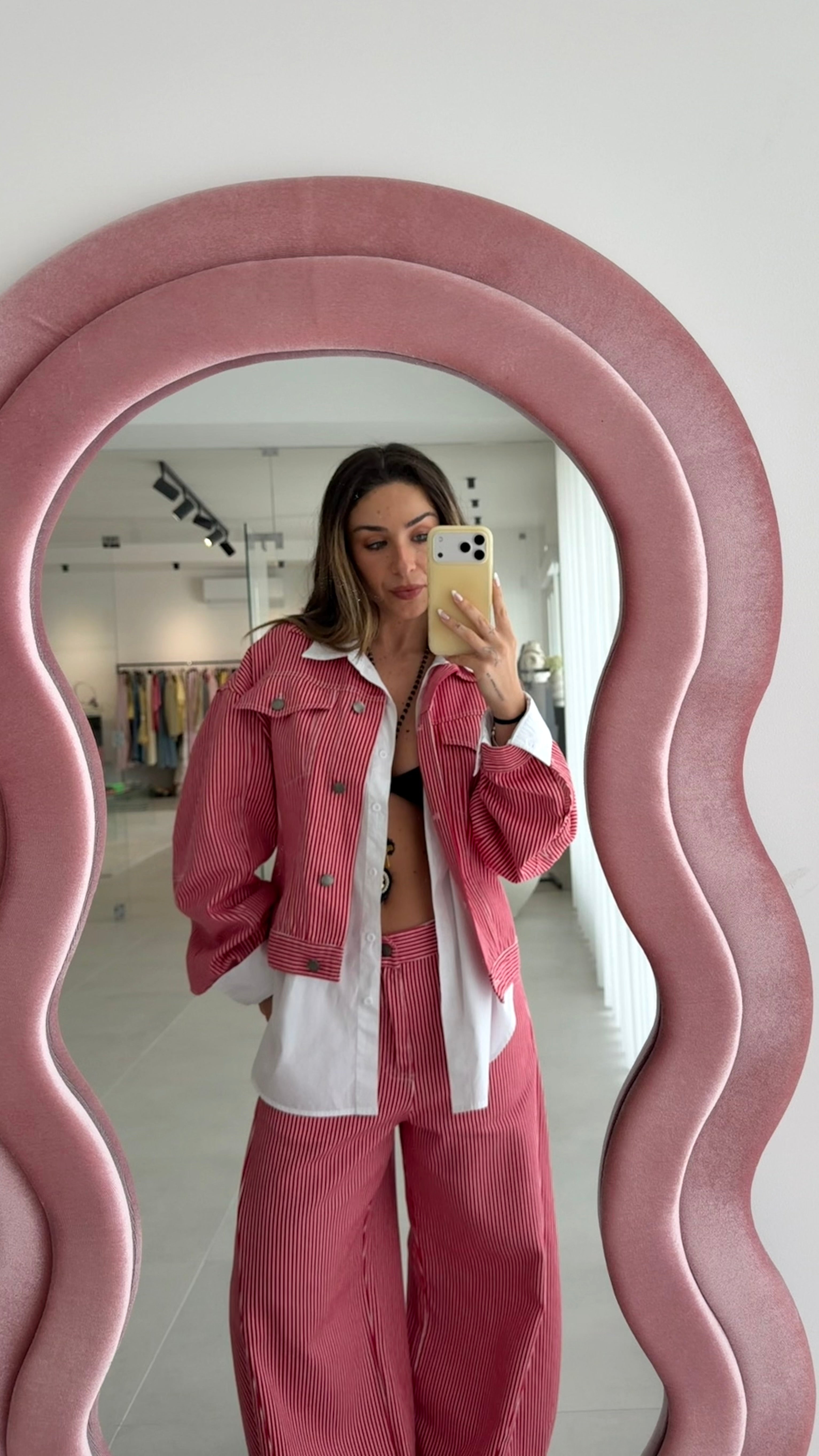 Denim Striped Jacket Lumina