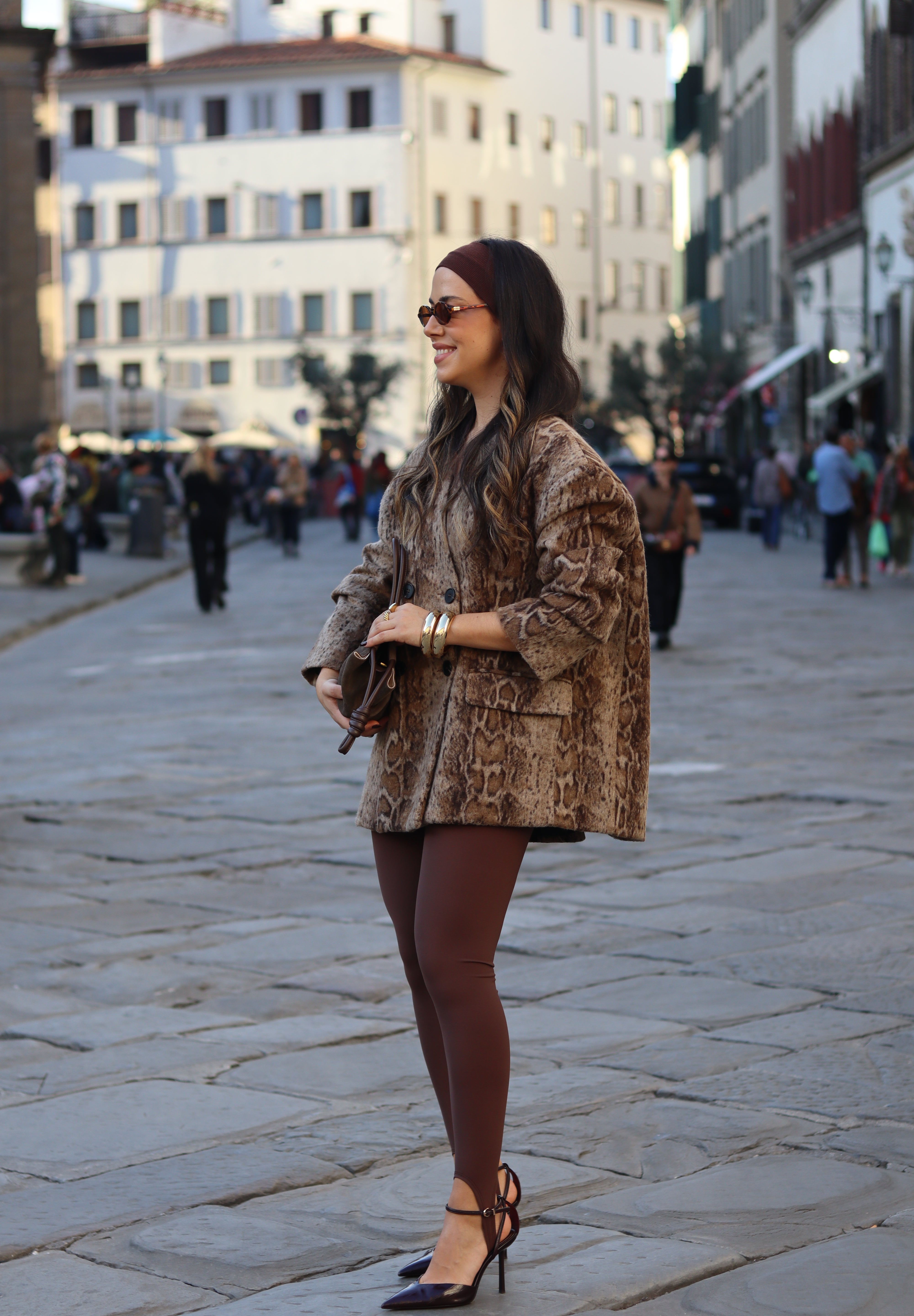 Snake Print Blazer Oversize LUMINA