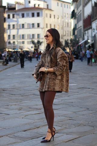 Snake Print Blazer Oversize LUMINA