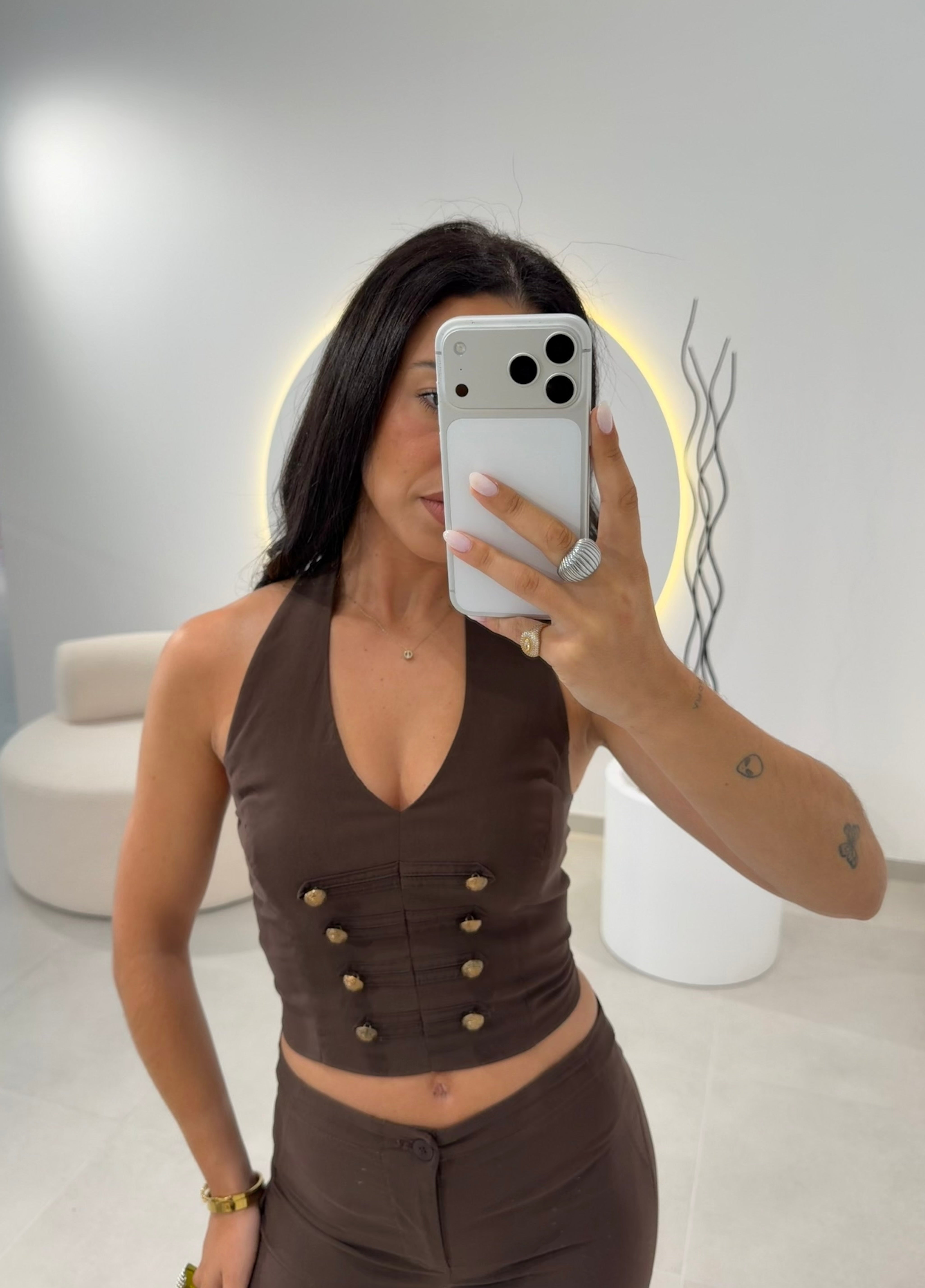 Halterneck Crop Top Lumina