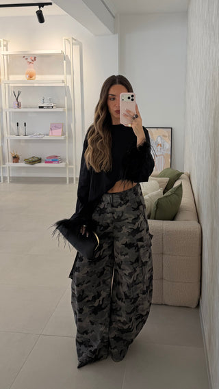 Black Feathers Sweatshirt