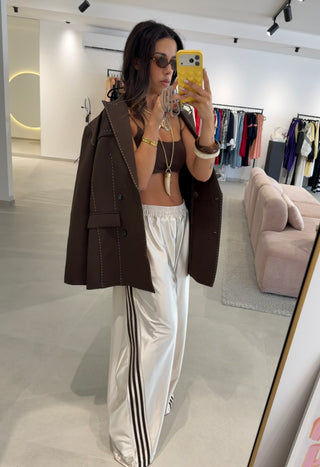 Cream Satin Pants