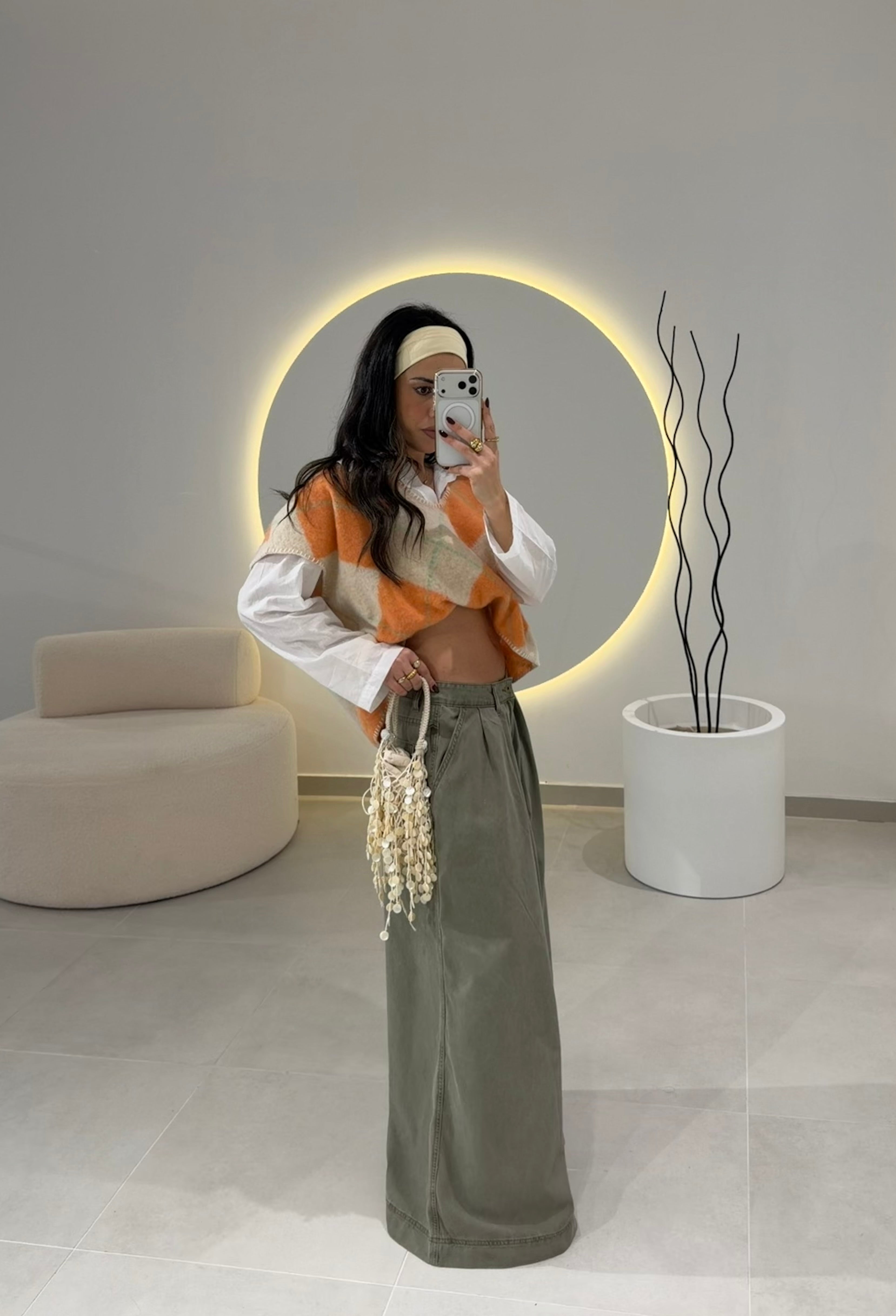 Oversize Vest With Shirt