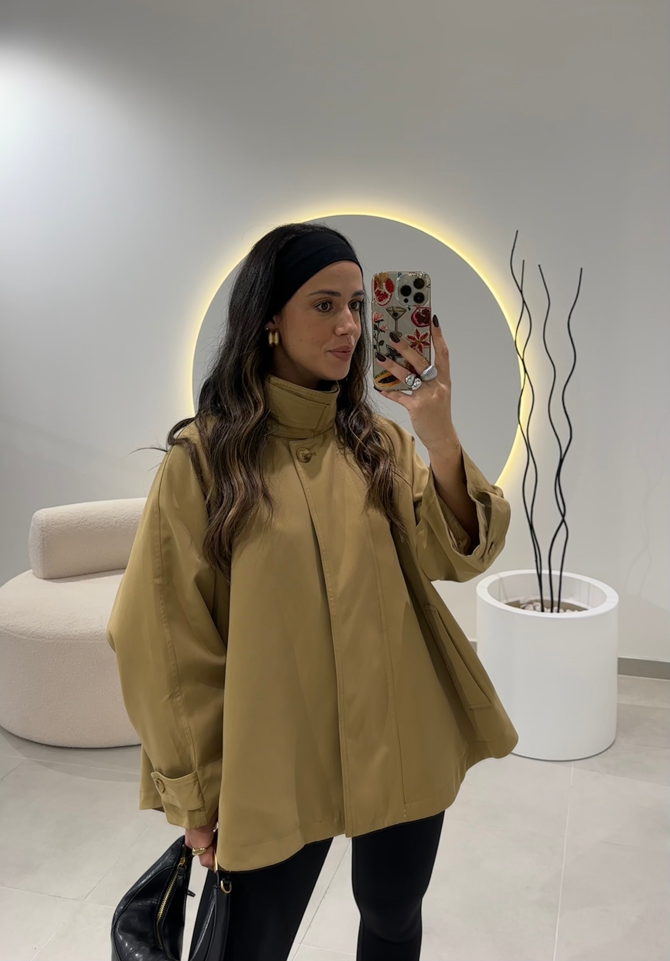 Oversize Camel Trench Coat