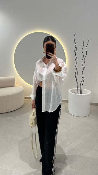 Camisa Organza Branca