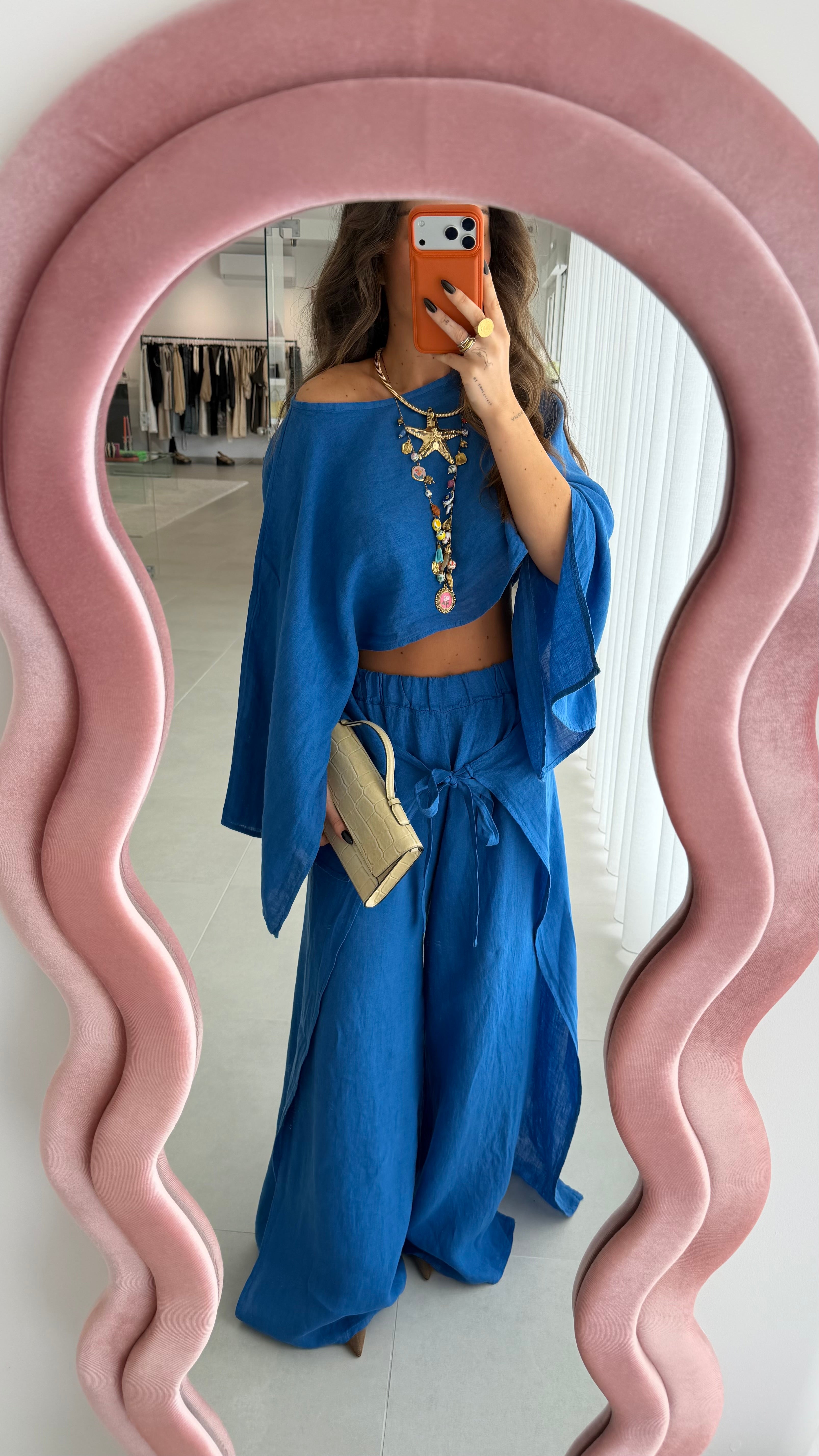 Linen Set Royal Blue