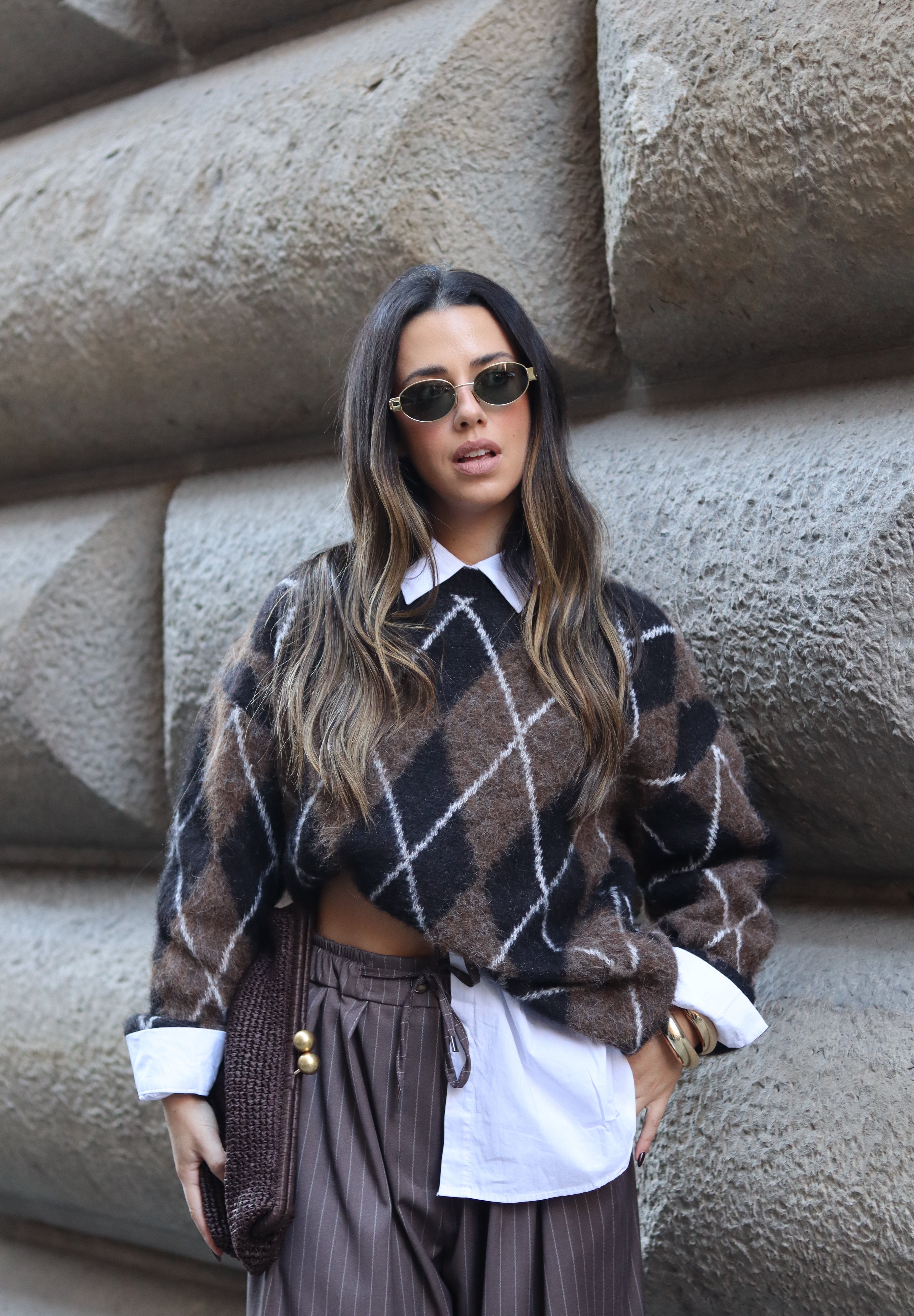 Geometric Knit Sweater