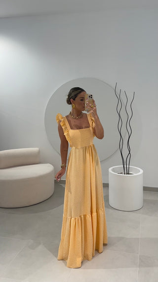 Vestido Longo Vichy