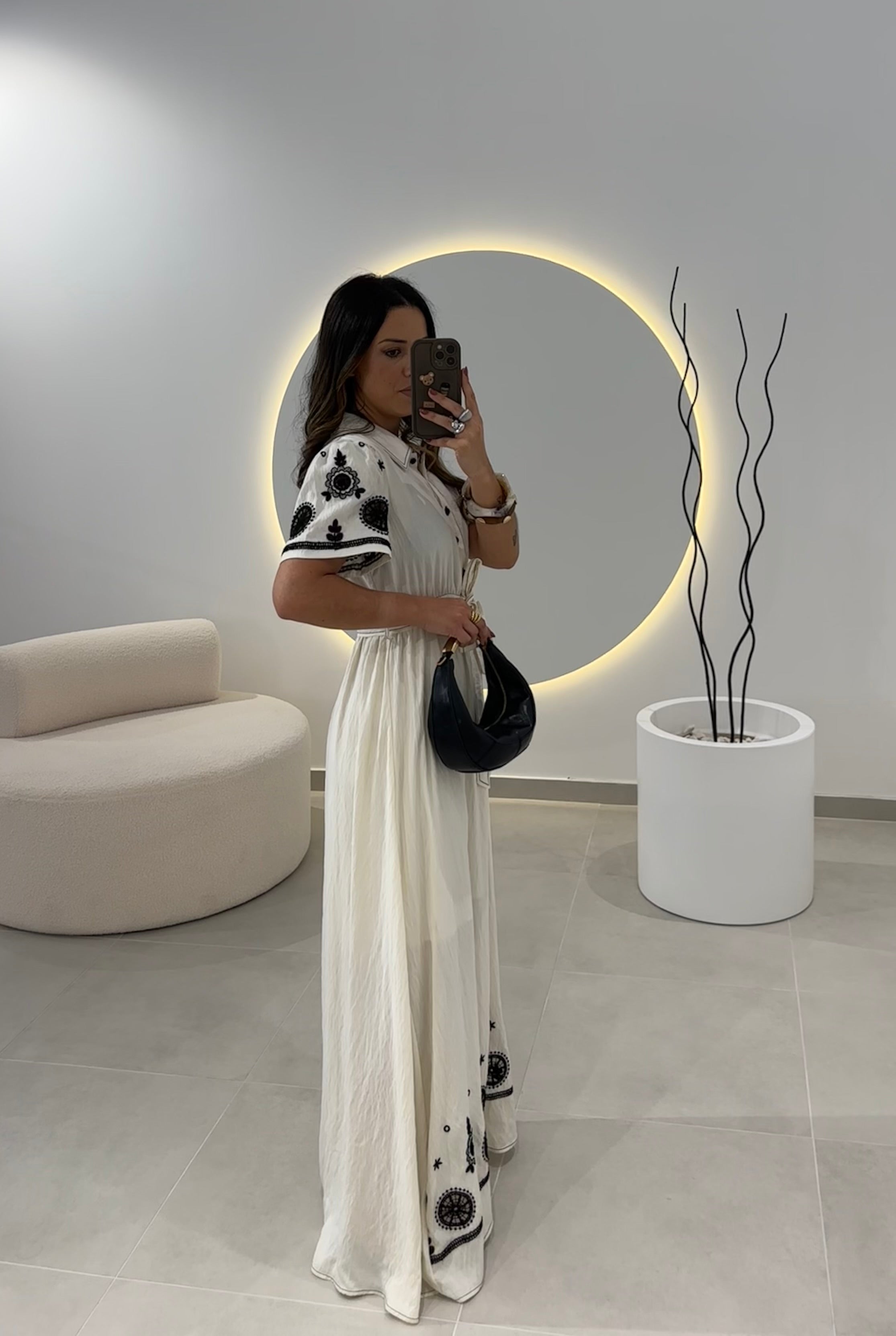 Vestido Longo Bordado