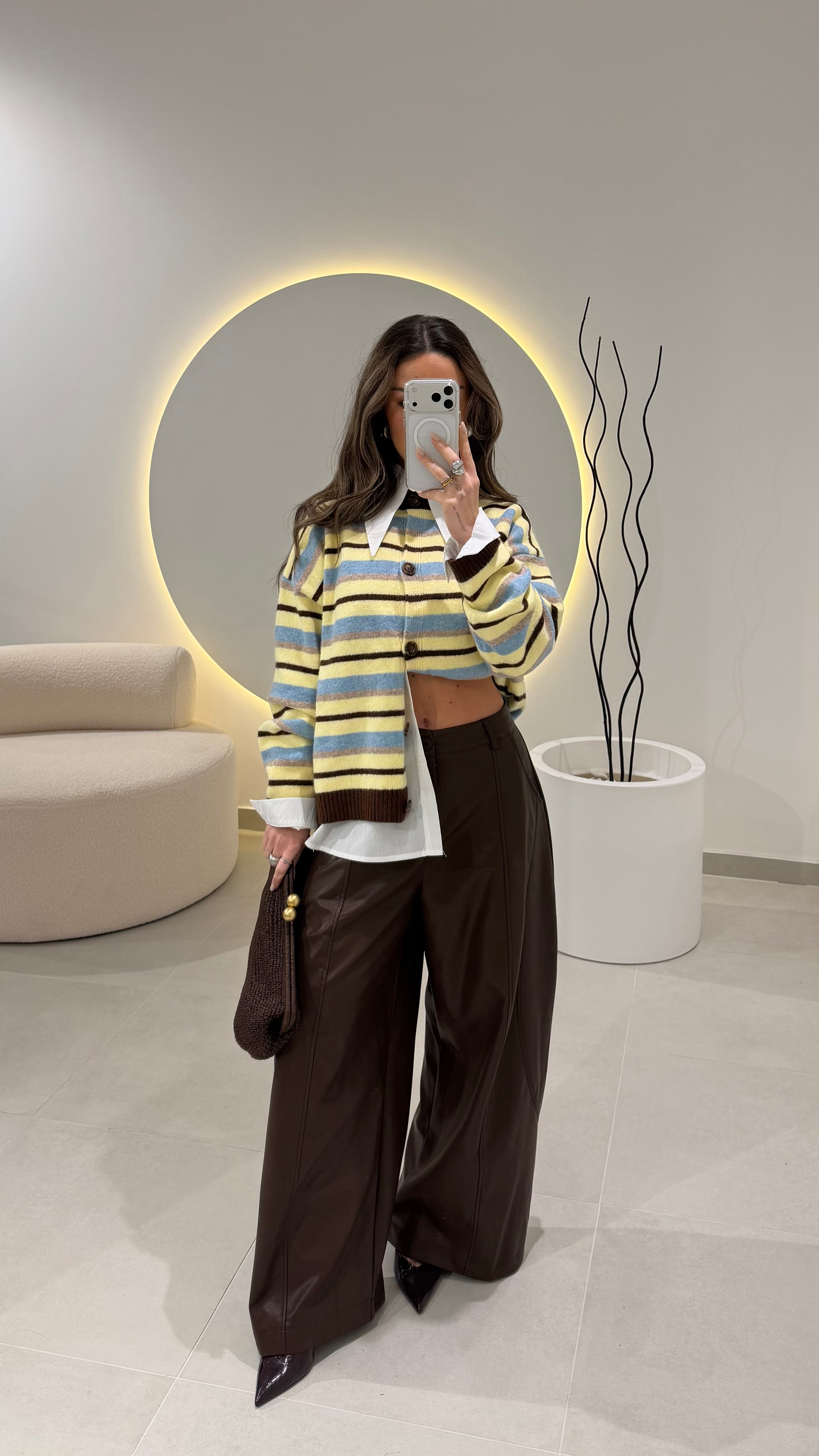 Blue and Yellow Cardigan