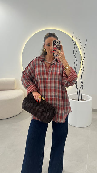 Oversized Plaid Shirt