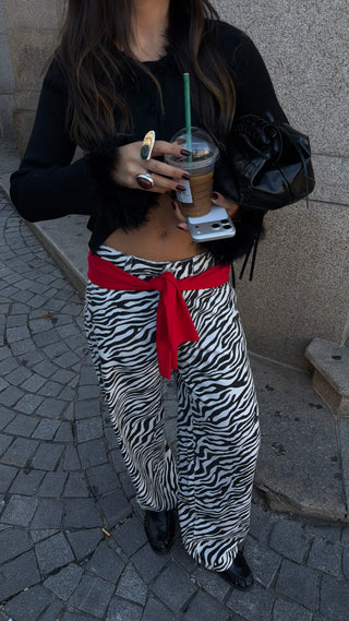 Zebra Denim Pants