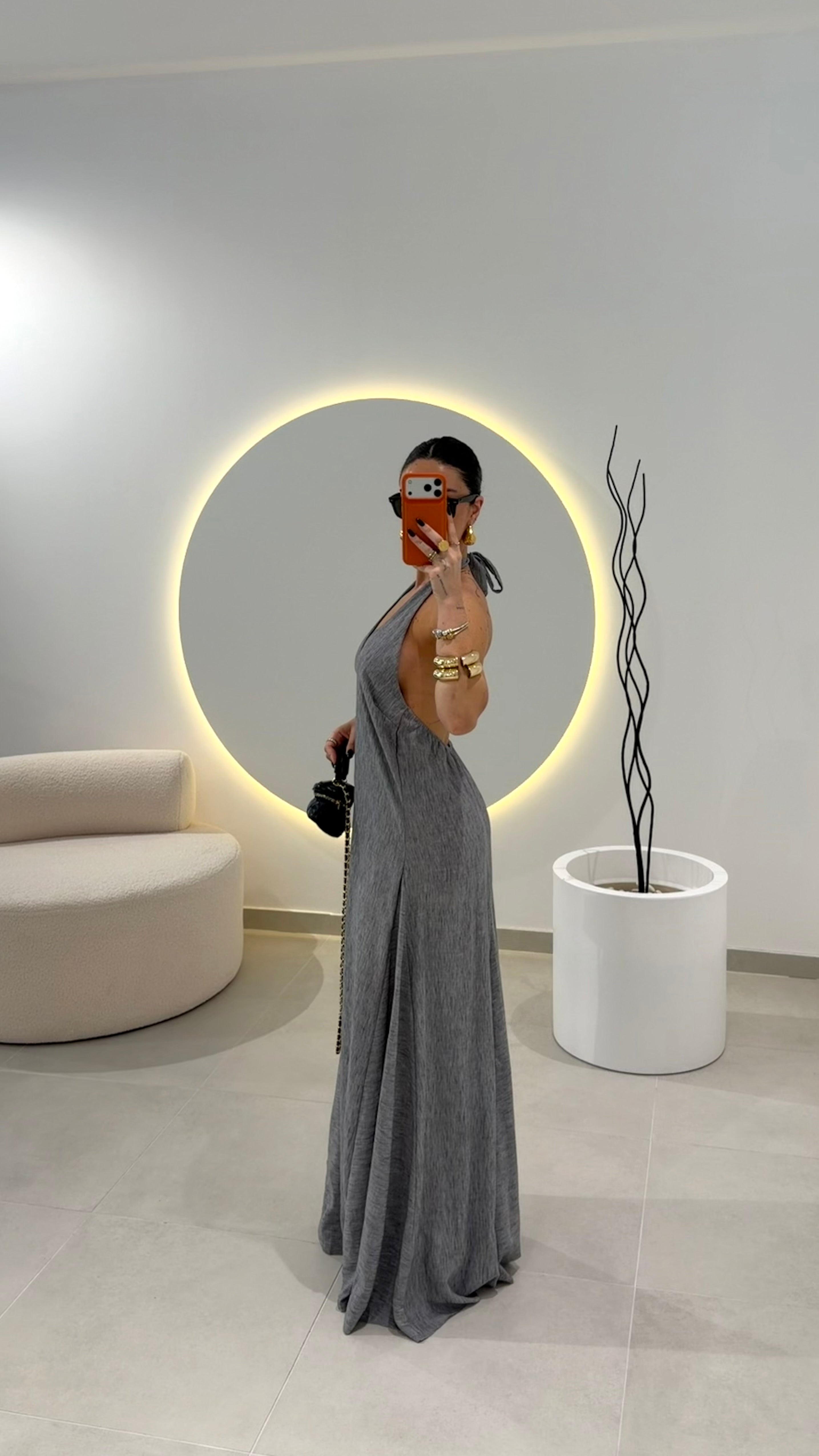 Grey Maxi Dress