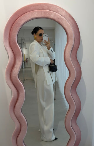 White Classic Trousers Lumina