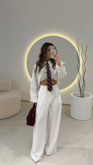 White Classic Pants