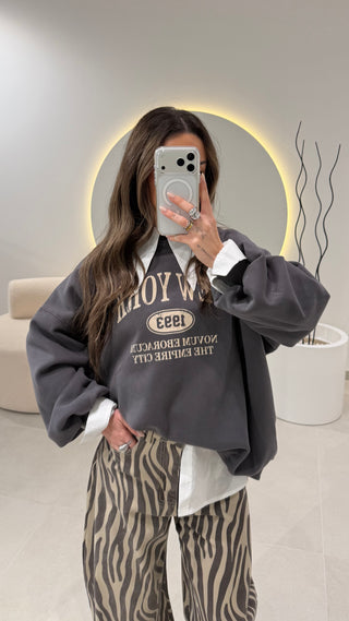 Grey Oversize Sweater