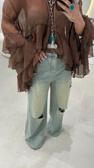 Jeans Largas Rasgos
