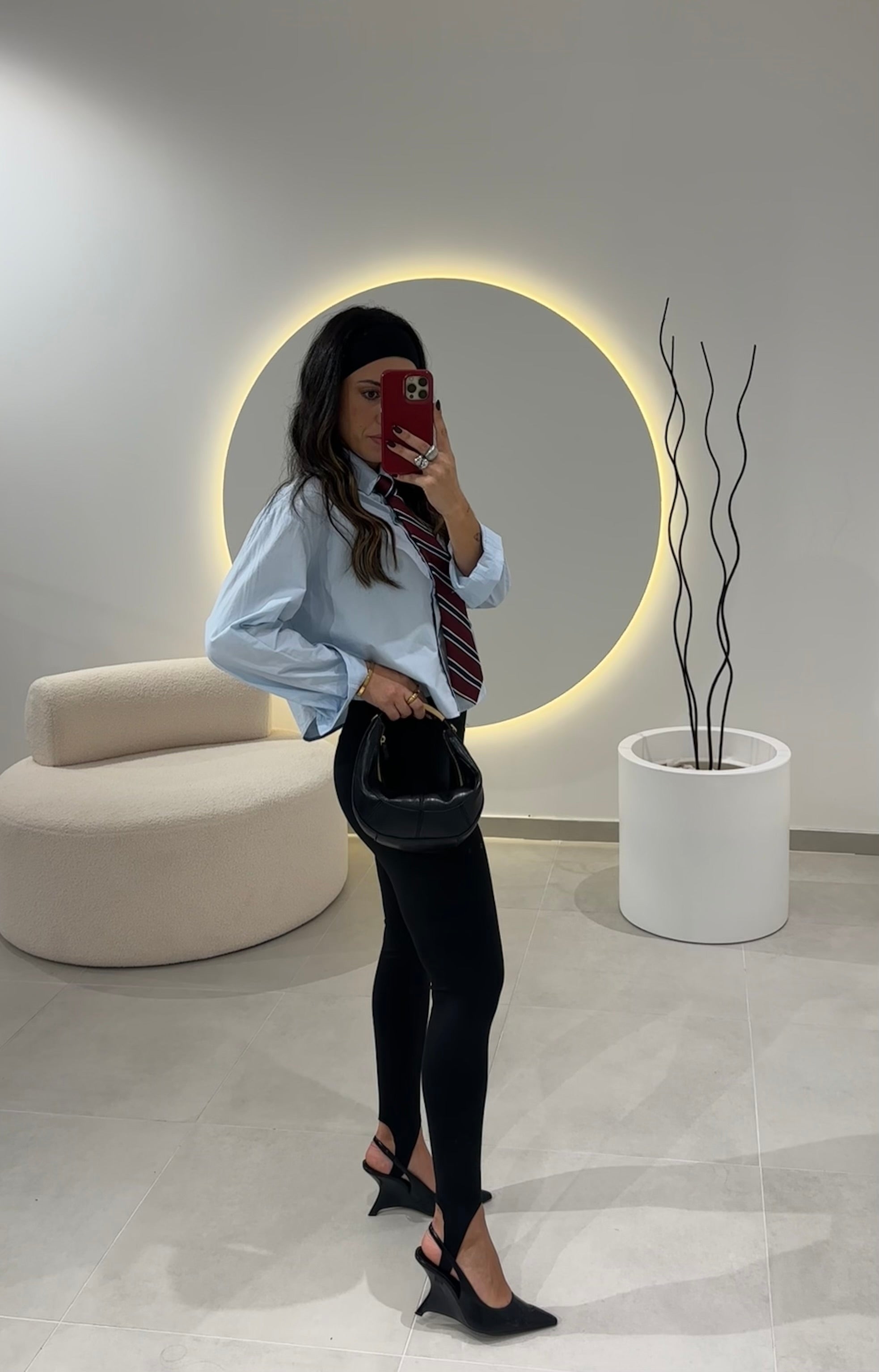 Baby Blue Cropped Shirt