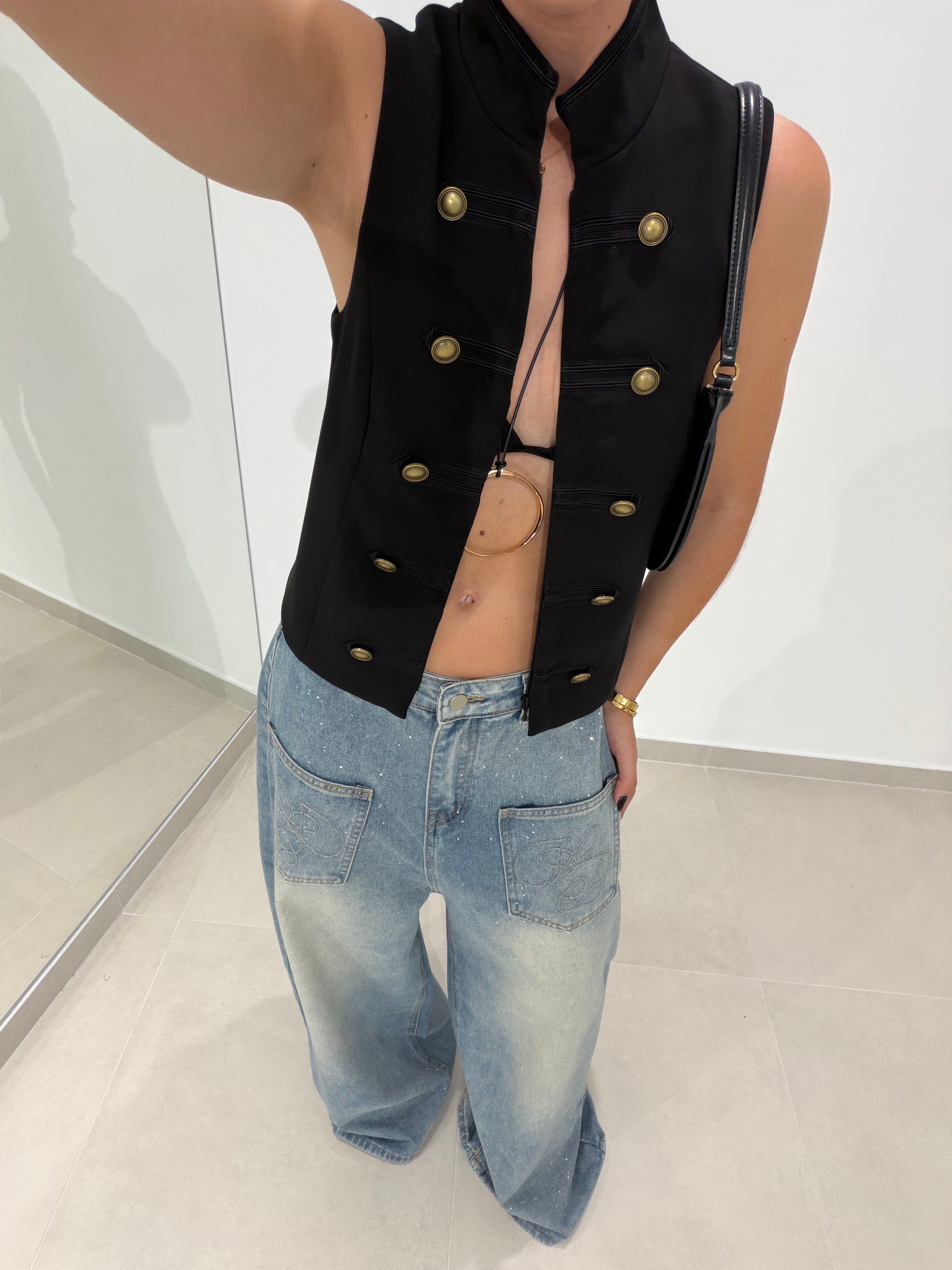 Black Napoleon waistcoat