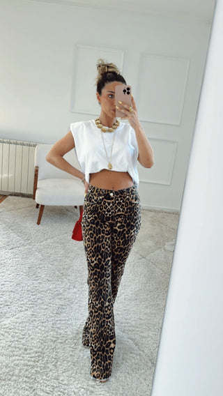 Jeans Leopardo Flare