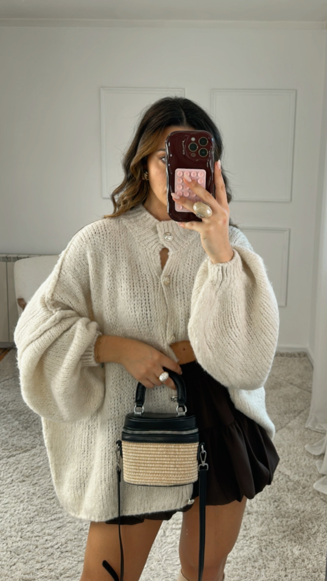 Cardigan Creme Botões